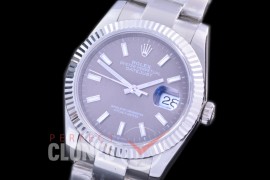 R36DJS-553 126234 SS/SS Fluted/Oyster 2019 Rhodium Grey Sticks A-2824