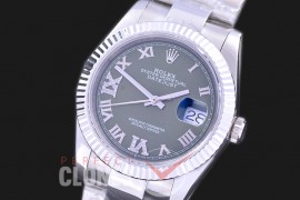 R36DJS-579 126234 SS/SS Fluted/Oyster 2019 Green Roman-Diamonds A-2824