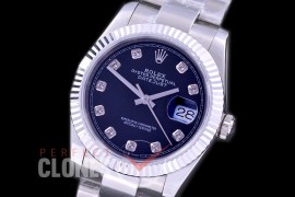 R36DJS-562 126234 SS/SS Fluted/Oyster 2019 Black Diamonds A-2824