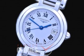 0 0 0 LG-PL-101 Prima Luna Ladies SS/SS White Roman Swiss Quartz 