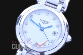 0 0 0 LG-PL-106 Prima Luna Ladies SS/SS White Diamonds Swiss Quartz 