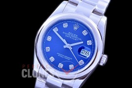R36DJS-564S 126234 SS/SS Fluted/Oyster 2019 Blue Diamonds A-28