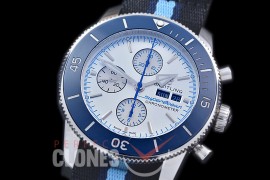 0 0 BLSF-HC46-213N ANF Superocean Heritage "Ocean Conservancy Special Edition" Chronograph SS/NT White A-7750