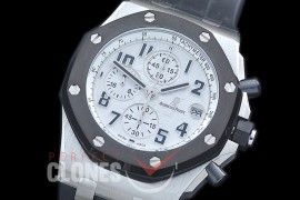AP26400-951 Royal Oak Offshore Chronograph 26400 SS/RU White Seiko VK6 Quartz