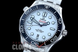 0 OM300M-006S 2018 Basel XF/VSF Seamaster Diver 300M SS/SS White Asian 2824 Mod 8800 