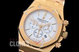 AP26331-121 OMF Royal Oak Chronograph YG/YG White A-7750 Mod 1-1 Thickness 