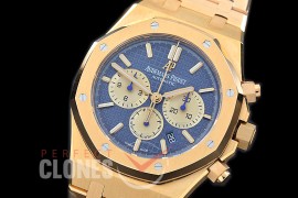 AP26331-128 OMF Royal Oak Chronograph YG/YG Blue A-7750 Mod 1-1 Thickne