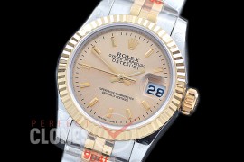R26DJT-916 GMF 179173 SS/YG Fluted/Jubilee Gold Sticks Swiss 2671 904L Steel 