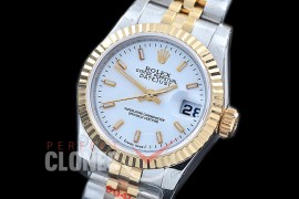 R26DJT-911 GMF 179173 SS/YG Fluted/Jubilee White Sticks Swiss 2671 904L Steel 