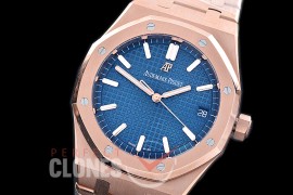 0 0 0 AP15500-123 OMF AP15500OR Royal Oak Automatic SS/SS Blue Miyota Asian Clone Calibre 4302 28800bph