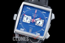 0 0 TGM00923 Monaco Classic SS/LE Blue Jap OS20 Quartz Chrono