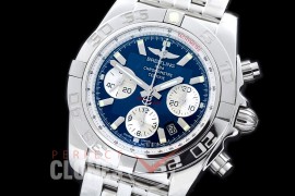 0 BLB01-00053 GF Chronomat B01 Chronograph SS/SS Blue A-7750