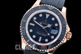 0 0 0 0 0 RYMENR00901 GMF 126655 Yachtmaster Everose Men RG/RU Black SH 3235
