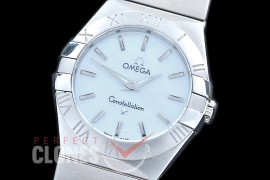 0 OMCON-28-101 Constellation Manhattan Quartz 28mm SS/SS White Sticks Swiss Quartz