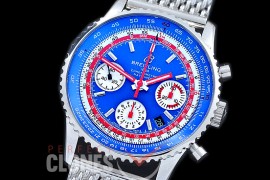 BLNV-AE-103 Navitimer 1 Airline Edition Chronograph SS/ME Blue Pam Am A-7750 