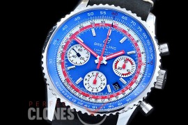 BLNV-AE-103L Navitimer 1 Airline Edition Chronograph SS/LE Blue Pam Am A-7750