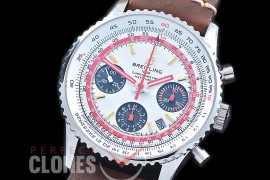 BLNV-AE-101BL Navitimer 1 Airline Edition Chronograph SS/LE White TWA A-775