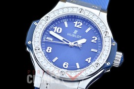 0 0 HB38-0503D Big Bang Ladies 38mm SS/DIAM/LE Blue Jap OS 20 Quartz 