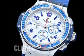 0 0 HB38-0014 Big Bang Ladies Tutti Frutti Chrono SS/SQRB/LE White/Blue Jap OS 20 Quartz 