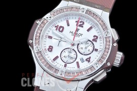 0 0 HB38-0016 Big Bang Ladies Tutti Frutti Chrono SS/SQRB/LE White/Brown Jap OS 20 Quartz 