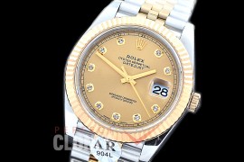 0 0 R41DJT-965 JF/ARF 904L Steel 126333 Jubilee SS/YG Champagne Gold Diam Asian 2824/3235 Mod