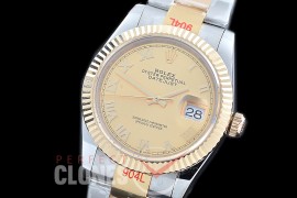 R36DJT-325 GMF 126233 SS/YG Fluted/Oyster Gold Roman A-2824 904L Steel