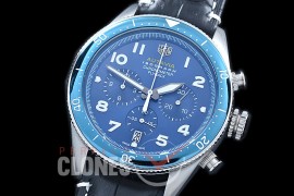 TG-AUT-104 Autavia Isograph Chronograph SS/LE Blue Jap OS 20 Quartz 