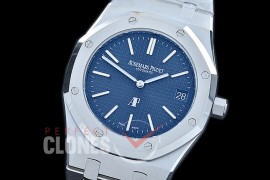 0 0 0 AP15202-603 XF/VSF Royal Oak Jumbo Automatic 15202 SS/SS Blue Asian Clone Calibre 2121 