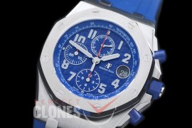 AAP00127 2018 Royal Oak Chrono 26470 Indigo Blue SS/RU Blue A-3126 Sec@12