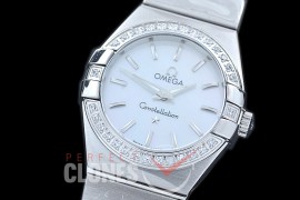 0 OMCON-25-101D Constellation Quartz 25mm SS/SS White Sticks Swiss Quartz