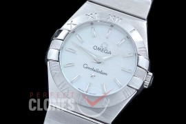 0 OMCON-25-101 Constellation Quartz 25mm SS/SS White Sticks Swiss Quartz