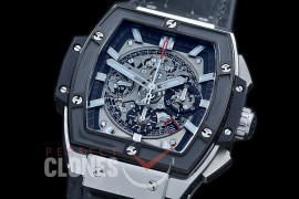 HB-SPT-022 Spirit of Big Bang Chronograph SS/LE Black Skeleton A-7750 