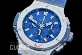 0 0 0 HBEV10003 VF Big Bang Evolution Chronograph SS/LE Blue A-7750 