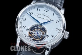 0 0 AL1815-081 Lange 1815 Tourbillon SS/LE White Bridged Tourbillon 