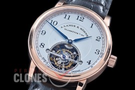 0 0 AL1815-087 Lange 1815 Tourbillon RG/LE White Bridged Tourbillon 