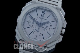 BVL-OCT-151 Octo Chronograph PVD/PVD Light Grey Jap OS 20 Quartz 