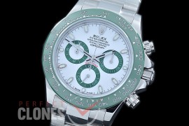 0 0 RLDS00525 JHF Daytona 116506 SS/Cer/SS Green Bezel Special Ed White Sticks A7750/4130