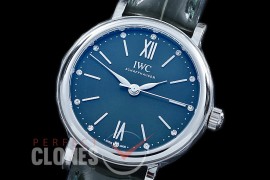 0 0 IWPTL-022 TBF Portofino 34 Automatic IW3574 SS/LE Grey A-IWC Calibre 35100 Mod from Miyota 9015