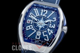 0 0 0 FMVG-037 ZF Vanguard Yachting V45 SC DT Yachting AC Automatic SS/RU Blue Miyota 9015 