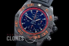 0 BLB01-00077 GF Chronomat B01 Raven BlackSteel Orange Chronograph DLC/RU Black A-7750