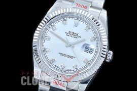 R41DJS-111 NF Datejust II 126334 904L Steel Fluted/Oyster SS/SS Silver Diam SA 3235