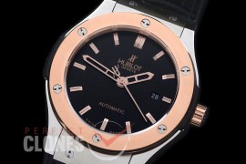0 0 HBFS-45-0142 Classic Fusion Twotone SS/RG/LE Black M-9015