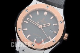 0 0 HBFS-45-0143 Classic Fusion Twotone SS/RG/LE Grey M-9015