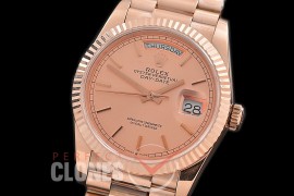 R36DDR-105 BP 128235 2019 DayDate RG/RG Fluted/President Rose Gold Sticks A-2836