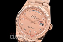 R36DDR-115 BP 128235 2019 DayDate RG/RG Fluted/President Rose Gold Diamonds A-2836