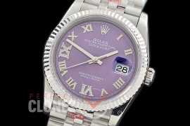 R36DJS-3235-129 GMF 126234 SS/SS Fluted/Jubilee Violet Roman SH 3235 904L Steel 