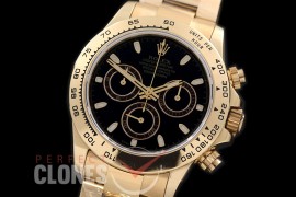 RLDF00105A Daytona 116508 YG/YG Black Stk A-7750 Sec@6 28800 Mod to 4130