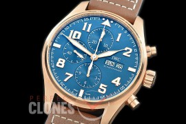 0 0 IWP00085 ZF V2 Pilot Chronograph 377721 Le Petit Prince Limited Edition RG/LE Blue A-7750