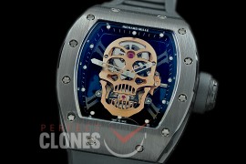0 0 0 0 0 RM052-012 ZF RM-052 Skull Limited Edition CER/RU NH05A Tourbillon 