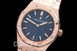 AP67653-174 Royal Oak Frosted 33mm Quartz RG/RG Blue Jap Quartz